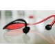 Sportovní sluchátka s MP3 přehrávačem- červená