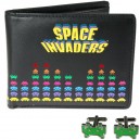 Peněženka a manžetové knoflíčky Space invaders